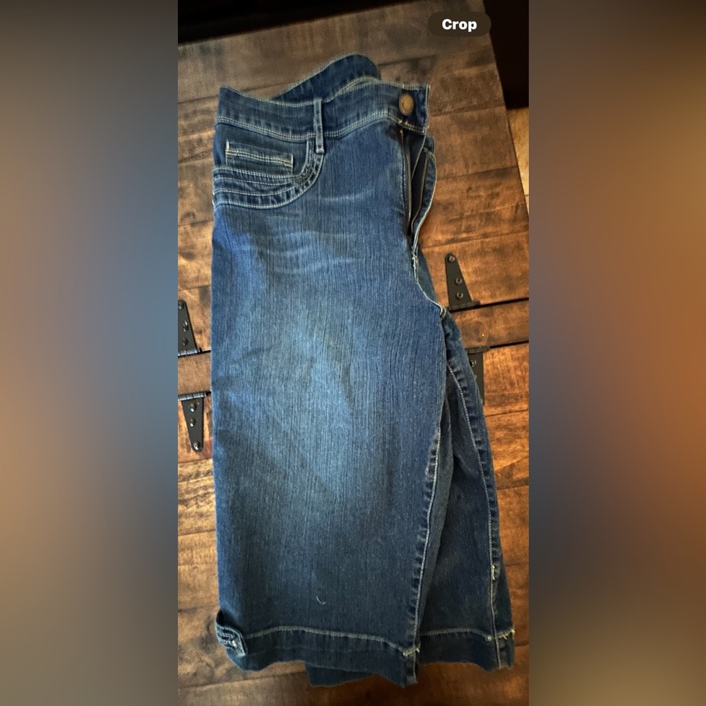 Bandolino Blue Bermuda Jean Shorts with Natural Fading